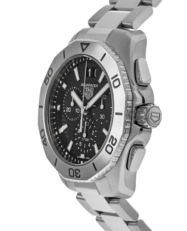 Tag Heuer Aquaracer Professional 200 Date Black Dial Silver Steel Strap Watch for Men - CBP1110.BA0627 Buy Now By Tag Heuer