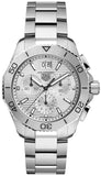 Tag Heuer Aquaracer Professional 200 Date White Dial Silver Steel Strap Watch for Men - CBP1111.BA0627 Buy Now By Tag Heuer