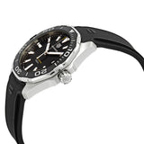 Tag Heuer Aquaracer Quartz Black Dial Black Rubber Strap Watch for Men - WAY101A.FT6141 Buy Now By Tag Heuer