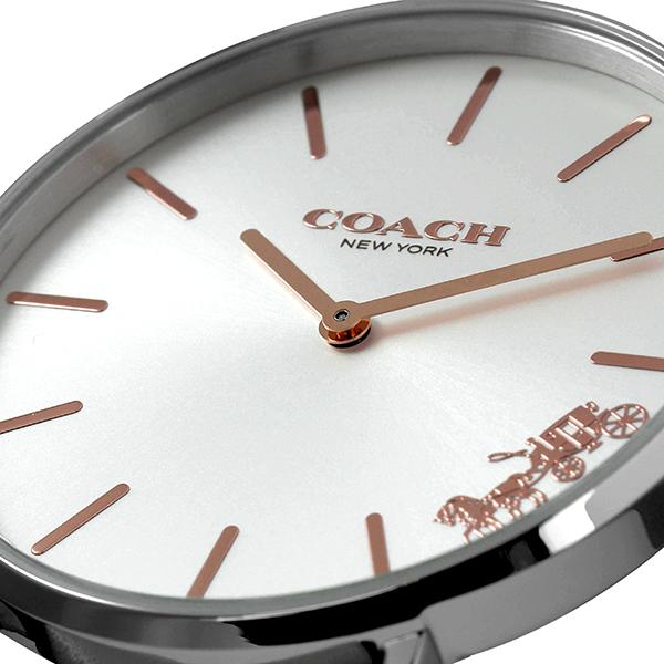 Coach Perry Silver DIal White Leather Strap Watch for Women - 14503116 Buy Now By Coach