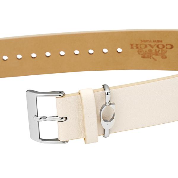 Coach Perry White Dial White Leather Strap Watch for Women - 14503117 Buy Now By Coach