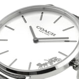 Coach Perry White Dial Grey Leather Strap Watch for Women - 14503155 Buy Now By Coach