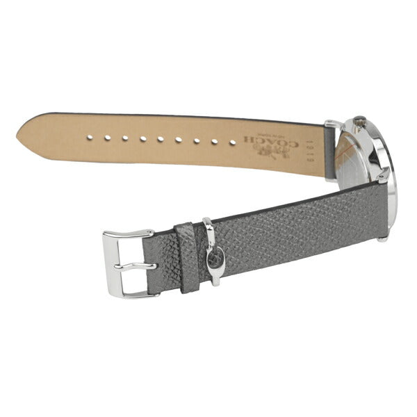 Coach Perry White Dial Grey Leather Strap Watch for Women - 14503155 Buy Now By Coach