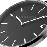 Coach Charles Black Dial Black Leather Strap Watch for Men - 14602149 Buy Now By Coach