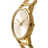 Calvin Klein Stately Silver Dial Gold Steel Strap Watch for Women - K3G23526 Buy Now By Calvin Klein