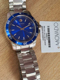 Movado Series 800 Blue Dial Silver Steel Strap Watch For Men - 2600137 Buy Now By Movado