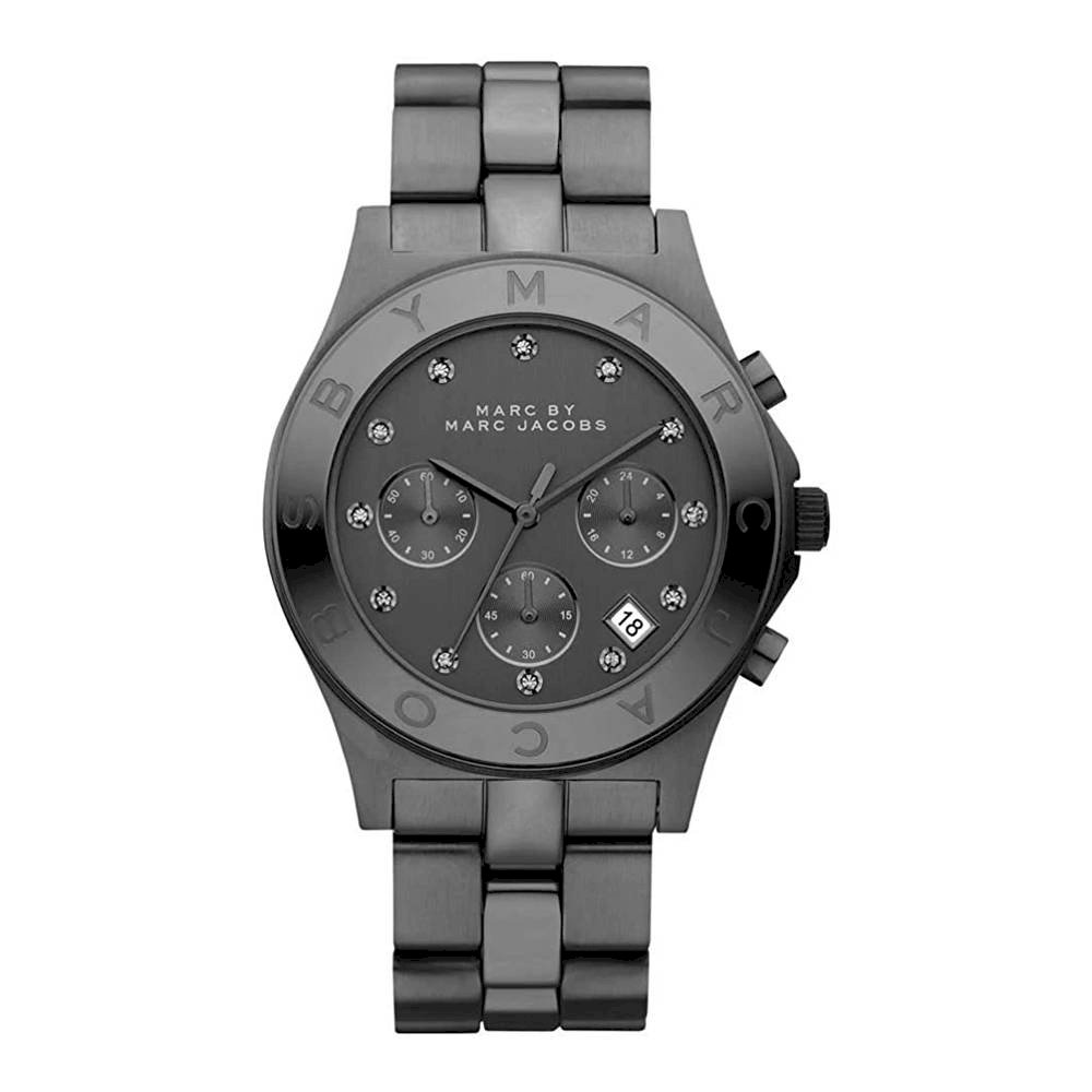 Marc Jacobs Blade Chronograph Black Dial Black Steel Strap Watch for Women - MBM3103 Buy Now By Marc Jacobs