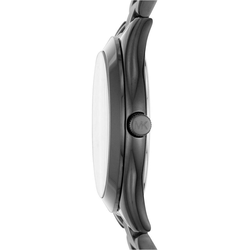 Michael Kors Mini Slim Runway Black Dial Black Steel Strap Watch for Women - MK3587 Buy Now By Michael Kors