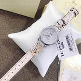 Coach Delancey White Dial Floral White Leather Strap Watch for Women - 14502760 Buy Now By Coach