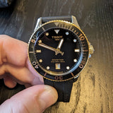 Tissot Seastar 1000 Black Dial Black Rubber Strap Watch For Men - T120.410.27.051.00