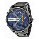 Diesel Big Daddy 2.0 Chronograph Blue Dial Grey Steel Strap Watch For Men - DZ7331 Buy Now By Diesel