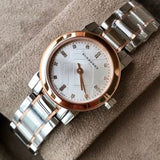 Burberry The City Silver Dial Two Tone Steel Strap Watch for Women - BU9214 Buy Now By Burberry