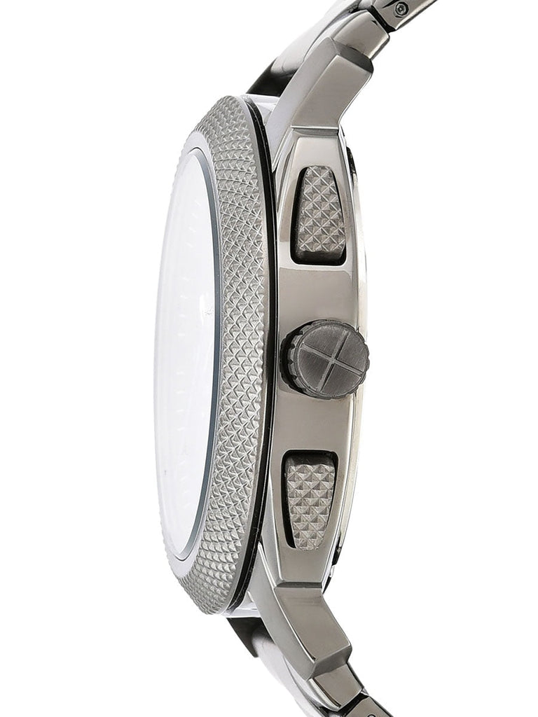 Fossil Machine Chronograph Brown Dial Grey Steel Strap Watch for Men - FS4931 Buy Now By Fossil