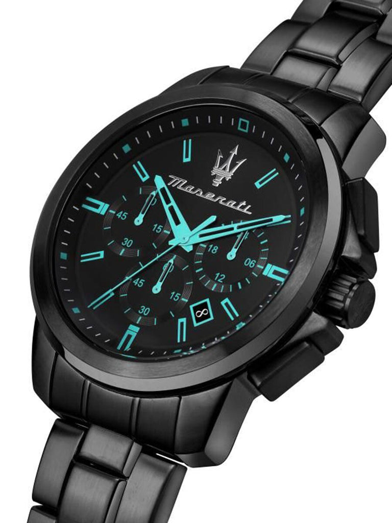Maserati Aqua Edition Quartz Precision Chronograph Black Dial Watch For Men - R8873644003 Buy Now By Maserati