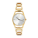 Calvin Klein Dainty White Dial Gold Steel Strap Watch for Women - K7L23546 Buy Now By Calvin Klein
