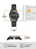 Fossil FB-01 Three-Hand Black Dial Black Ceramic Strap Watch for Women - CE1108 Buy Now By Fossil