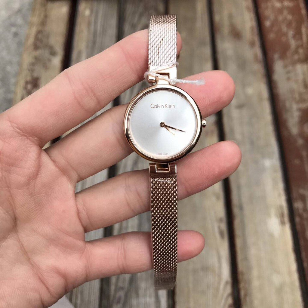 Calvin Klein Authentic White Dial Silver Mesh Bracelet Watch for Women - K8G23126 Buy Now By Calvin Klein