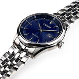 Citizen Eco Drive Blue Dial Silver Steel Strap Watch For Men - BM7250-56L Buy Now By Citizen