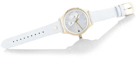 Tommy Hilfiger Brooklyn Quartz White Dial White Leather Strap Watch for Women - 1782018 Buy Now By Tommy Hilfiger