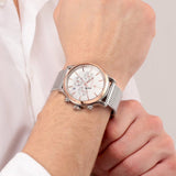 Maserati Epoca White Dial Chronograph Silver Mesh Bracelet Watch For Men - R8873618009 Buy Now By Maserati