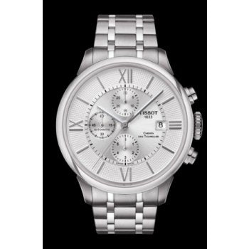 Tissot Chemin des Tourelles Automatic Chronograph White Dial Silver Steel Strap Watch for Men - T099.427.11.038.00 Buy Now By Tissot
