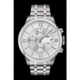 Tissot Chemin des Tourelles Automatic Chronograph White Dial Silver Steel Strap Watch for Men - T099.427.11.038.00 Buy Now By Tissot