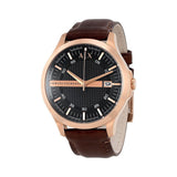 Armani Exchange Hampton Chronograph Blue Dial Brown Leather Strap Watch For Men - AX2172 Buy Now By Armani Exchange