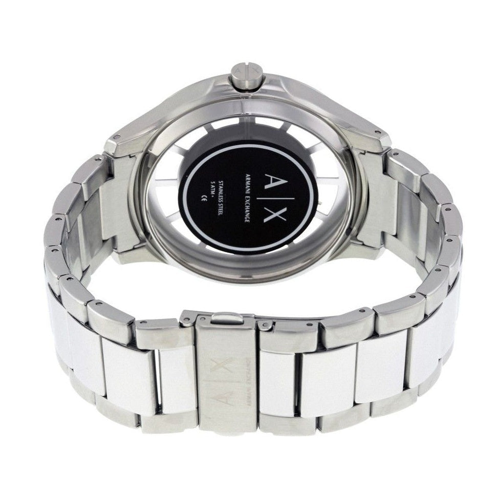 Armani Exchange Hampton Chronograph Blue Dial Silver Steel Strap Watch For Men - AX2178 Buy Now By Armani Exchange