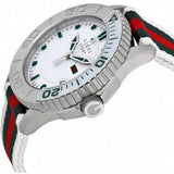 Gucci G Timeless White Dial Two Tone Nylon Strap Watch For Men - YA126231 Buy Now By Gucci