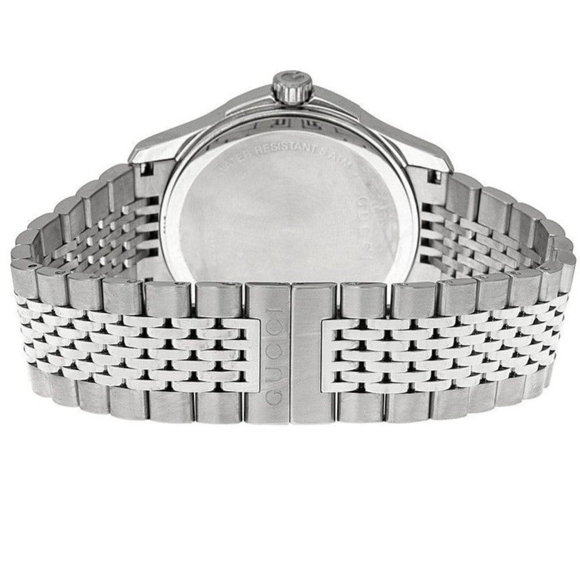Gucci G Timeless Diamonds Silver Dial Silver Steel Strap Watch For Men - YA126407 Buy Now By Gucci
