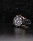 Guess Caliber Chronograph Black Dial Black Rubber Strap Watch for Men - W0864G2 Buy Now By Guess