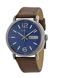 Marc Jacobs Fergus Blue Dial Brown Leather Strap Watch for Men - MBM5078 Buy Now By Marc Jacobs