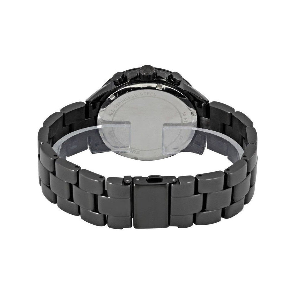 Michael Kors Brecken Chronograph Black Dial Black Steel Strap Watch for Women - MK6302 Buy Now By Michael Kors