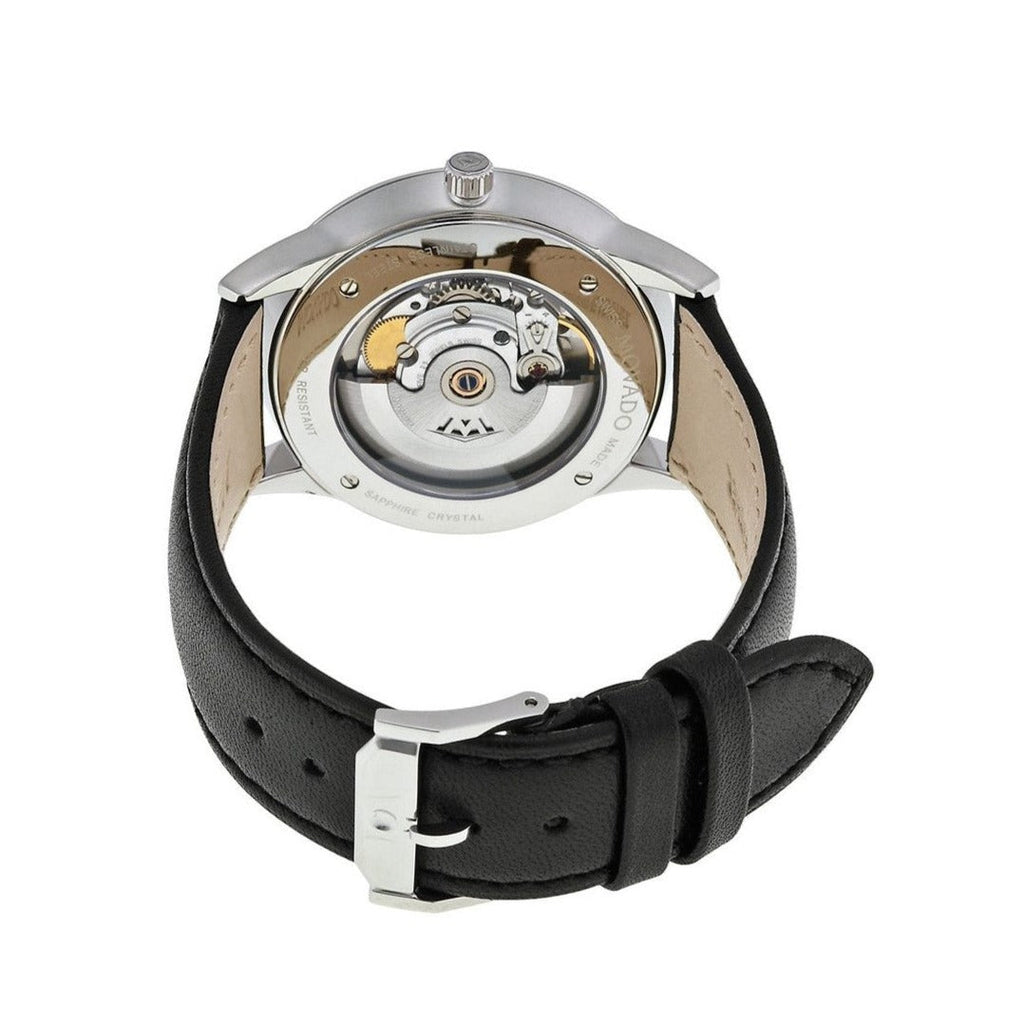 Movado 1881 Automatic Black Dial Black Leather Strap Watch for Men - 606873 Buy Now By Movado