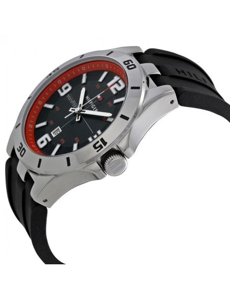 Tommy Hilfiger Drew Black Dial Black Rubber Strap Watch for Men - 1791064 Buy Now By Tommy Hilfiger
