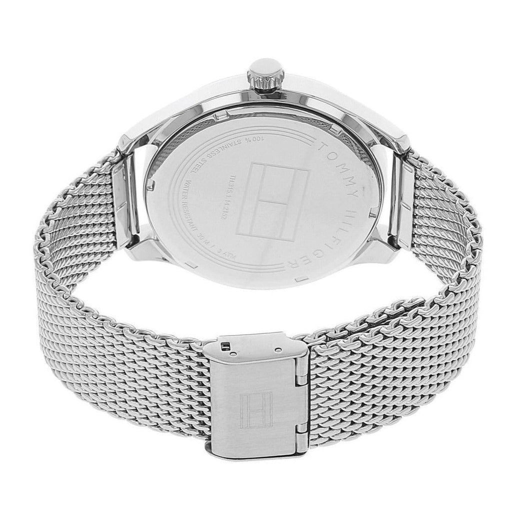 Tommy Hilfiger Oliver Quartz Blue Dial Silver Mesh Bracelet Watch for Men - 1791302 Buy Now By Tommy Hilfiger