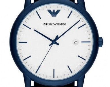 Emporio Armani Luigi Quartz White Dial Blue Mesh Bracelet Watch For Men - AR11025 Buy Now By Emporio Armani