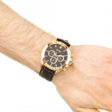 Hugo Boss Ikon Black Dial Black Leather Strap Watch for Men - 1513179 Buy Now By Hugo Boss