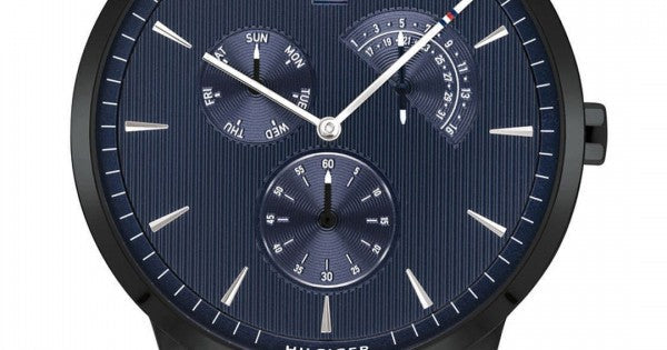 Tommy Hilfiger Brad Quartz Blue Dial Black Mesh Bracelet Watch For Men - 1710392 Buy Now By Tommy Hilfiger