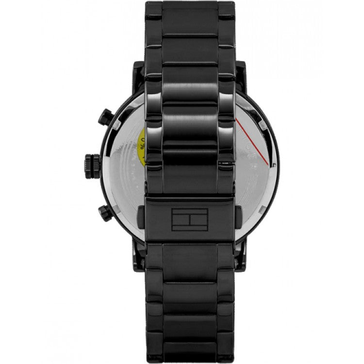 Tommy Hilfiger London Chronograph Black Dial Black Steel Strap Watch for Men - 1791529 Buy Now By Tommy Hilfiger