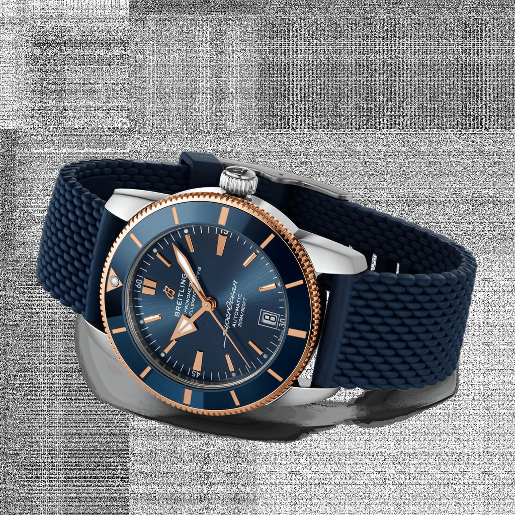 Breitling Superocean Heritage B20 Automatic 42 Blue Dial Blue Mesh Bracelet Watch for Men - UB2010161C1S1 Buy Now By Breitling