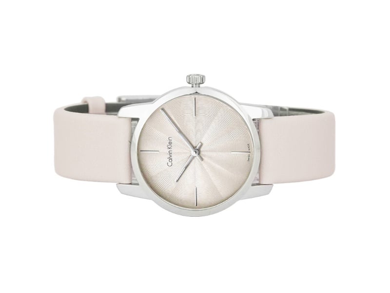 Calvin Klein City White Dial White Leather Strap Watch for Women - K2G231XH Buy Now By Calvin Klein