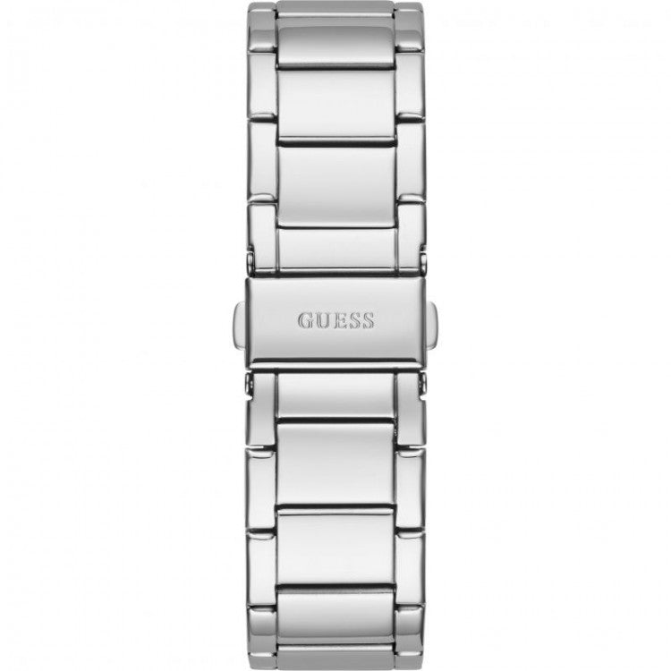 Guess Raven Diamonds Silver Dial Silver Steel Strap Watch for Women - GW0104L1 Buy Now By Guess