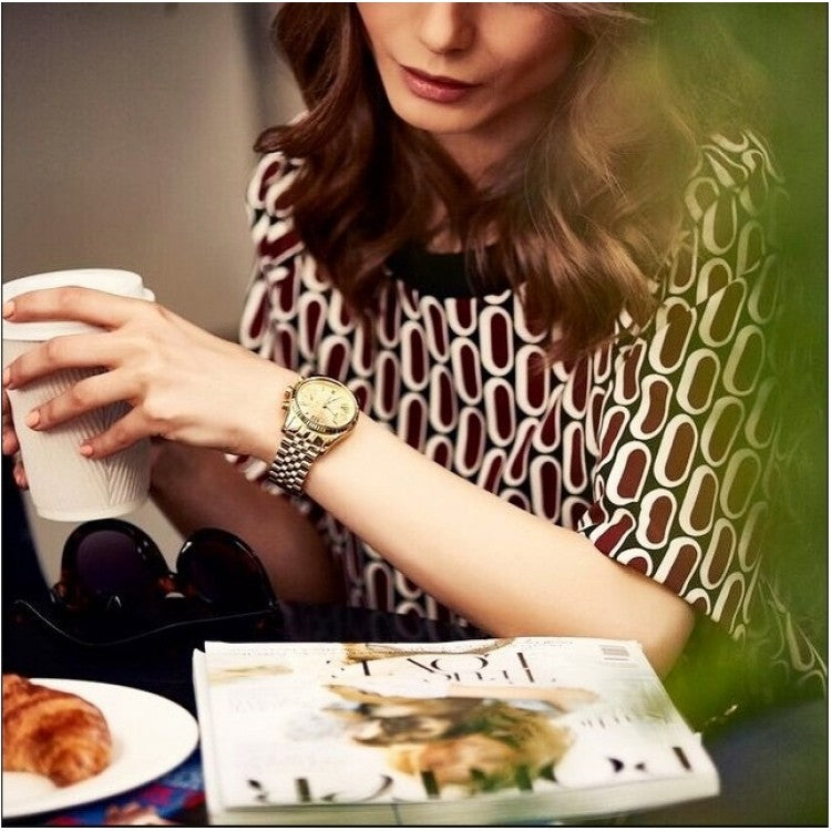 Michael Kors Lexington Chronograph Gold Dial Gold Steel Strap Watch for Women - MK5556 Buy Now By Michael Kors