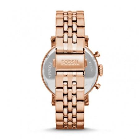 Fossil Boyfriend Chronograph Brown Dial Rose Gold Steel Strap Watch for Women - ES3494 Buy Now By Fossil