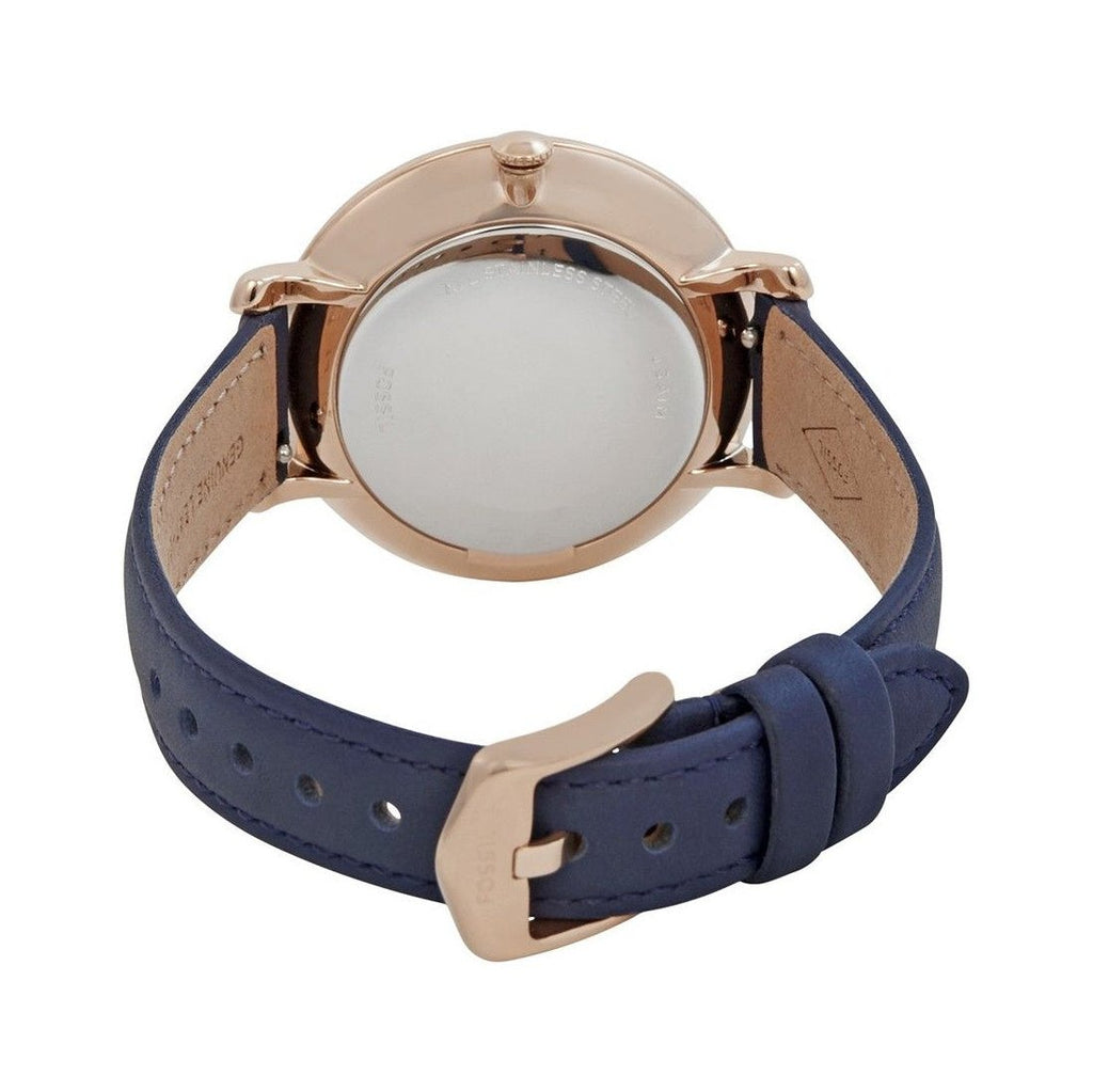 Fossil Jacqueline White Dial Blue Leather Strap Watch for Women - ES4291 Buy Now By Fossil