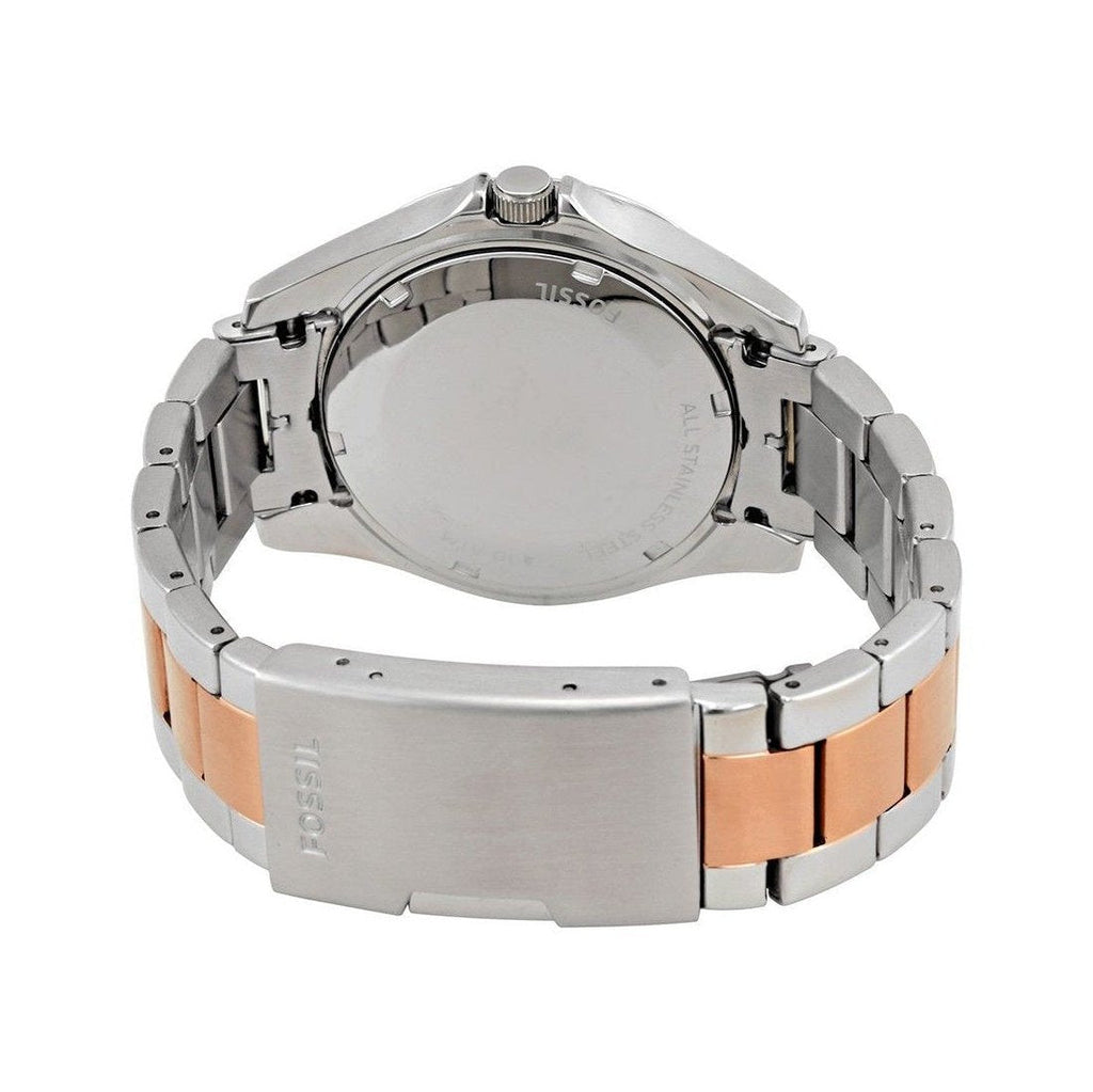 Fossil Riley Multifunction Rose Gold Dial Two Tone Steel Strap Watch for Women - ES4145 Buy Now By Fossil