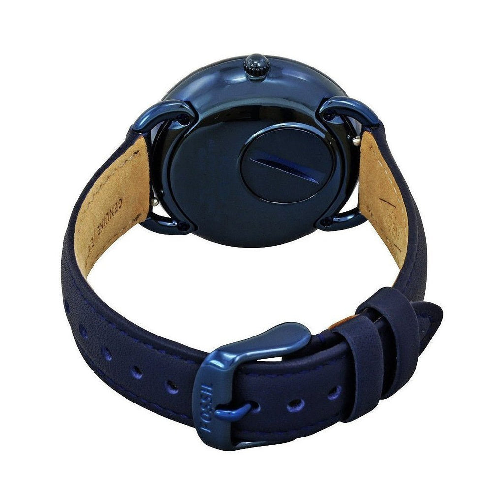 Fossil Tailor Blue Dial Blue Leather Strap Watch for Women - ES4092 Buy Now By Fossil