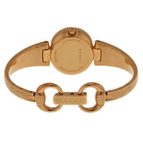 Gucci Guccissima Collection Quartz Black Dial Rose Gold Steel Strap Watch For Women - YA134509 Buy Now By Gucci