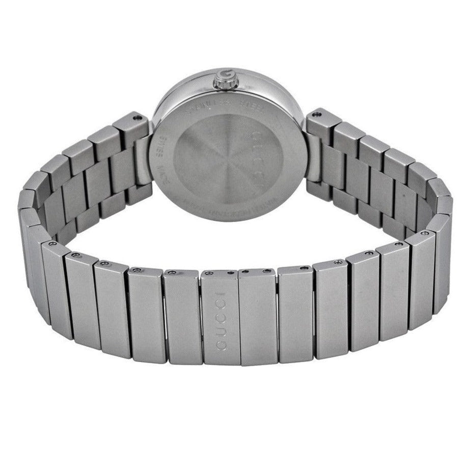 Gucci Interlocking G Quartz Black Dial Black Steel Strap Watch For Women - YA133502 Buy Now By Gucci